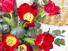 Load image into Gallery viewer, Flower Jar To You (Red Tulip Eucalyptus Jar Design)
