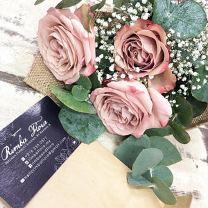 Premium Signature Bouquet To You (Cappuccino Roses Eucalyptus Design)