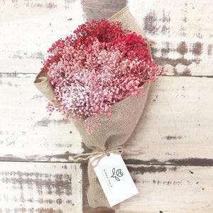 Signature Bouquet To You (Baby Breath Pink Red Tone Design)