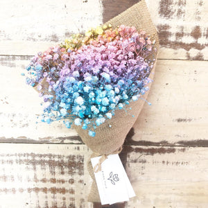 Signature Bouquet To You (Baby Breath Rainbow Design)