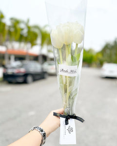 Prestige Bouquet To You (Tulip White Series-5 Stalks)