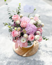 Load image into Gallery viewer, Flower Box To You  (Pastel Pink Peony Roses &amp; Ferraro Rocher Design)
