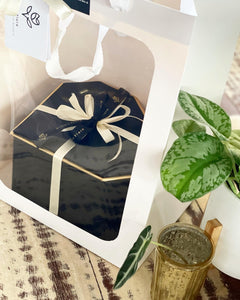Everlasting Soap Flowers Diamond Box (Gold Champagne Feraro Rocher Giftbox)