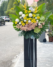 Load image into Gallery viewer, Condolences Flower Stand To You  (Grandeur Style Cream)
