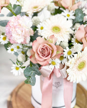 Load image into Gallery viewer, Flower Box To You (Daisy, Roses Cappuccino, Carnation Aurora Design )
