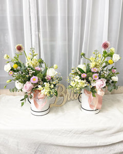Flower Box To You (Twinning Flower Box Pastel Pink Yellow Green Design )