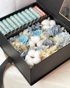 Flower Gift Cash Box To You (Blue Theme Design)