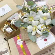 Load image into Gallery viewer, Exclusive Signature Bouquet To You (Tulip White Chamomile Eucalyptus Design)

