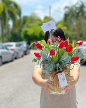 Load image into Gallery viewer, Signature Jar To You (Tulip, Muraya/ Eucalyptus Leaves)
