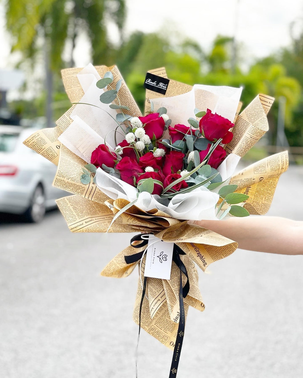 Premium Bouquet To You (Red Roses Kraft Wrap Bouquet To You)