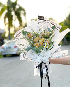 Premium Bouquet To You (Toffee Roses Design)